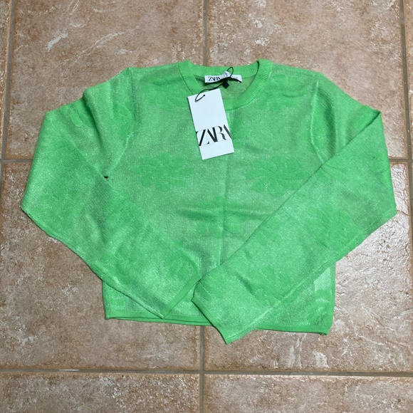 NWT Green Flower Power Sweater Bundle Sz S - Picture 2 of 5